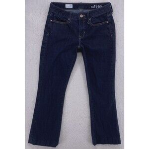 Gap 1969 Long & Lean Rinse Jeans Dark Wash Denim Size 26 Regular Actual 28x27